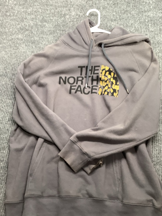 The North Face Other - The North Face Men's Gray Crewneck Hoodie with Yellow Accent